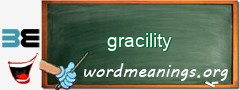 WordMeaning blackboard for gracility